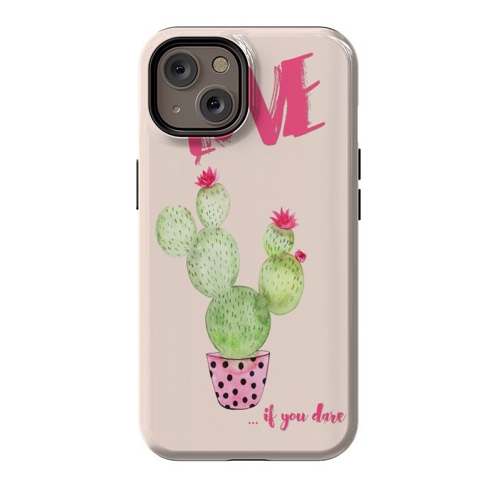 iPhone 14 StrongFit Love if you dare- Cactus by  Utart