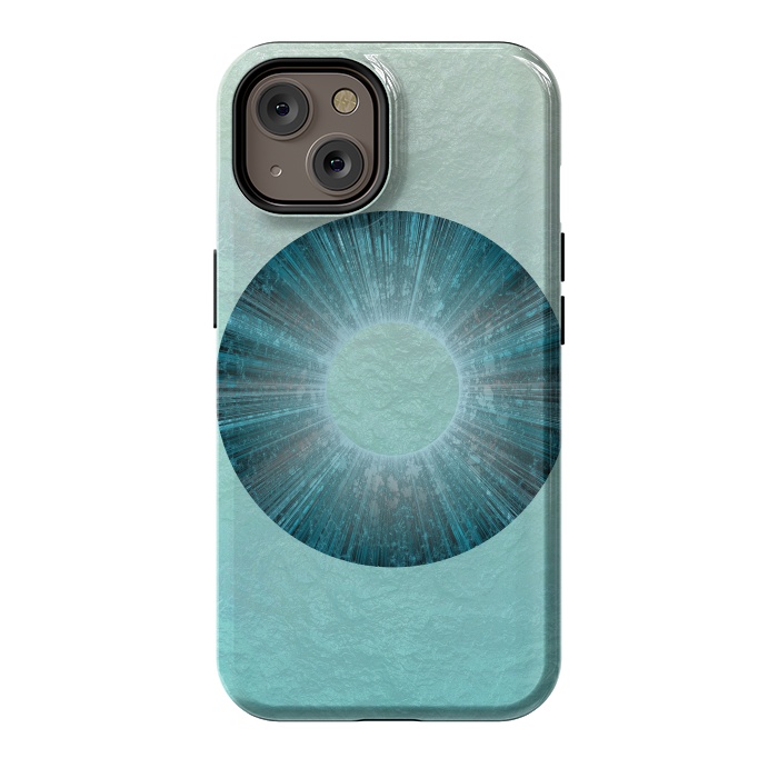 iPhone 14 StrongFit Turquoise Alien Iris 2 by Andrea Haase