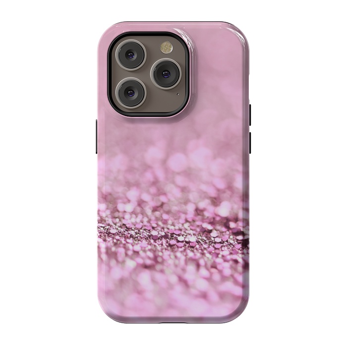 iPhone 14 Pro StrongFit Rose Gold Blush Glitter by  Utart