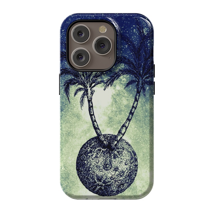 iPhone 14 Pro StrongFit Paradise is on the Moon by Gringoface Designs