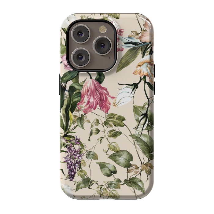 iPhone 14 Pro StrongFit Detailed botanical garden by Mmartabc
