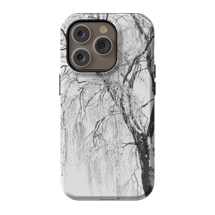 iPhone 14 Pro StrongFit White Snow Tree by Alemi