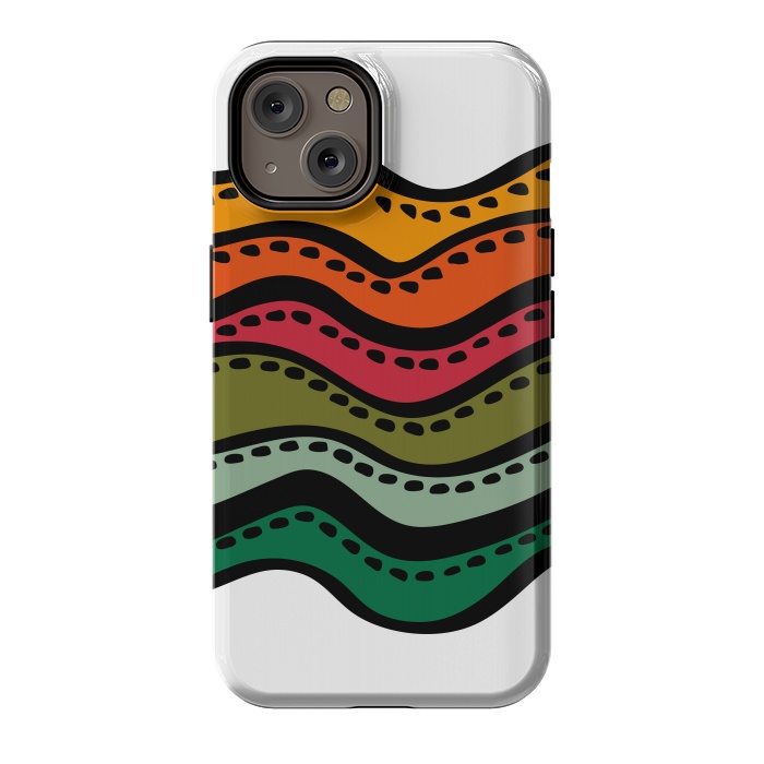 iPhone 14 StrongFit Color Waves by Majoih