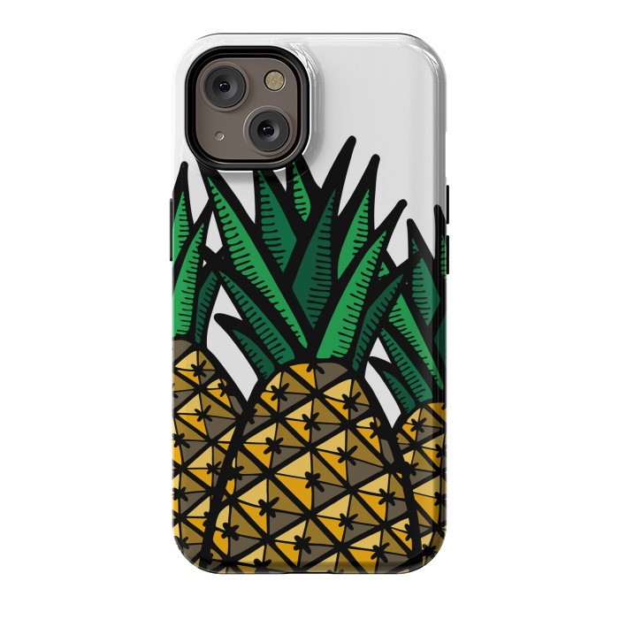 iPhone 14 StrongFit Pineapple Field by Majoih