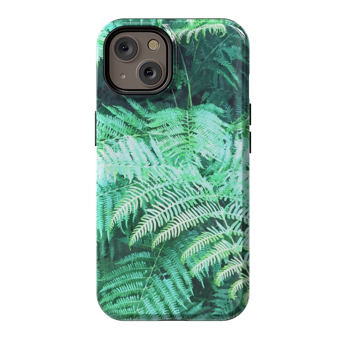 iPhone 14 StrongFit Fern Tropical Leaves by Alemi