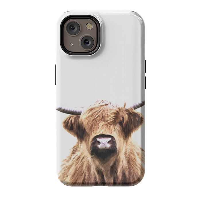 iPhone 14 StrongFit Highland Cow Portrait by Alemi