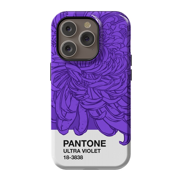 iPhone 14 Pro StrongFit Pantone ultra violet  by Evgenia Chuvardina