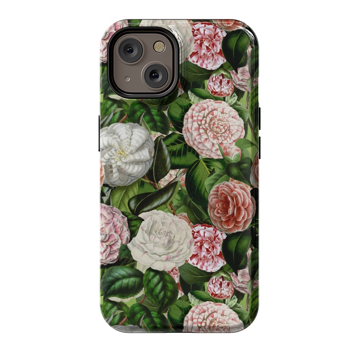 iPhone 14 StrongFit Victorian Vintage Camellia Pattern by  Utart