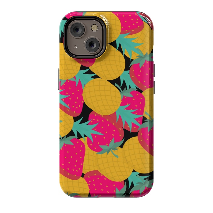 iPhone 14 StrongFit pineapples and strawberry by MALLIKA