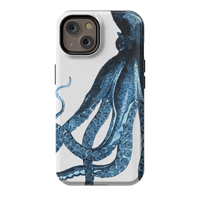 iPhone 14 StrongFit Blue Octopus Illustration by Alemi