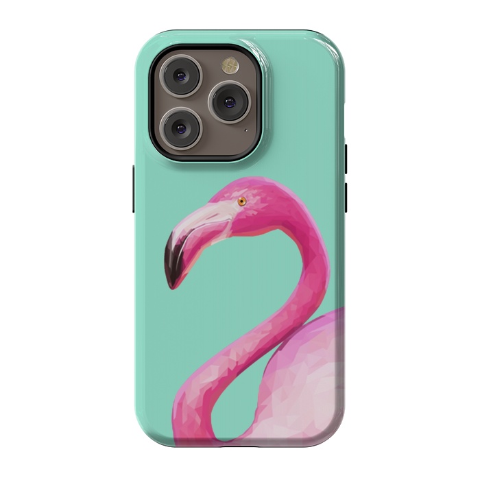 iPhone 14 Pro StrongFit Flamingo Baby by ''CVogiatzi.