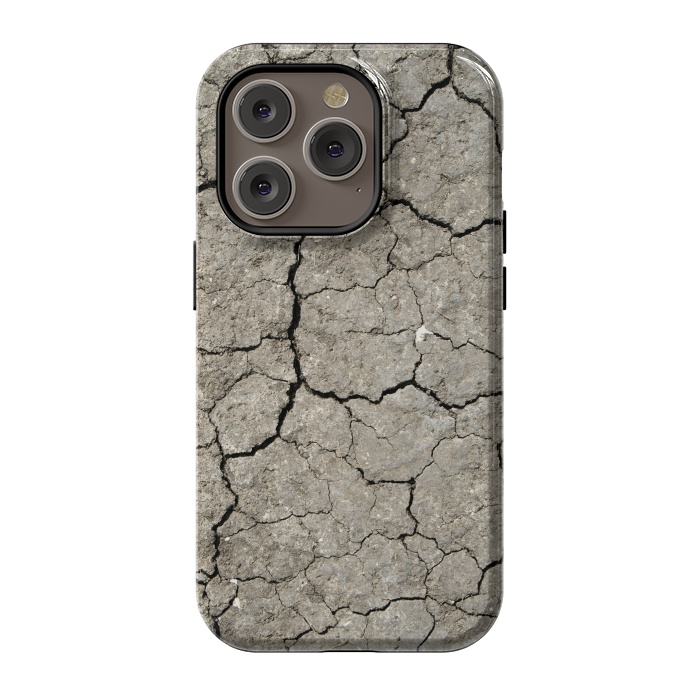 iPhone 14 Pro StrongFit Dried-out Cracked Soil by Andrea Haase