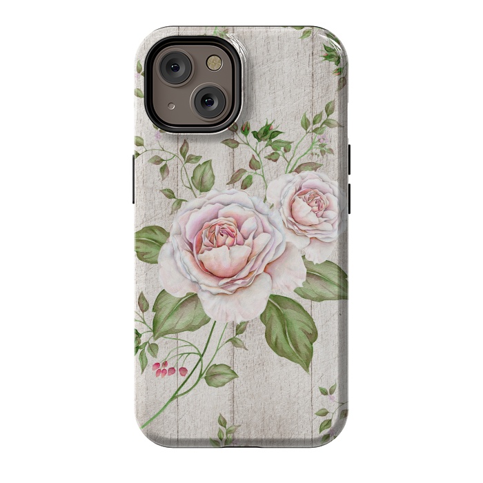 iPhone 14 StrongFit Pink Rose by Creativeaxle