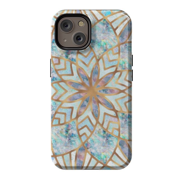 iPhone 14 StrongFit Mother of Pearl Mandala by  Utart
