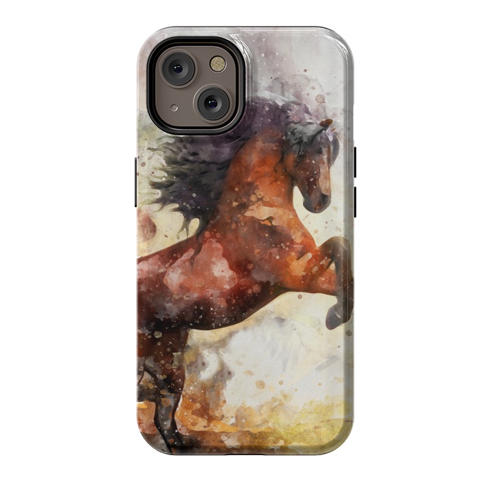 iPhone 14 StrongFit Excited Horse by Creativeaxle