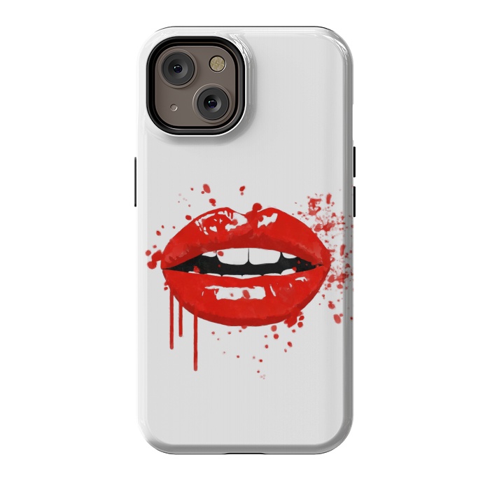 iPhone 14 StrongFit Red Lips Illustration by Alemi