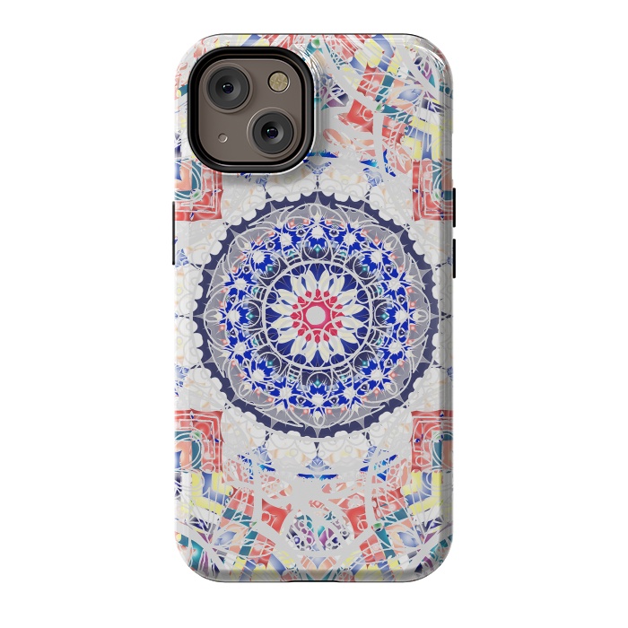 iPhone 14 StrongFit Festival ethnic colorful mandala drawing by Oana 