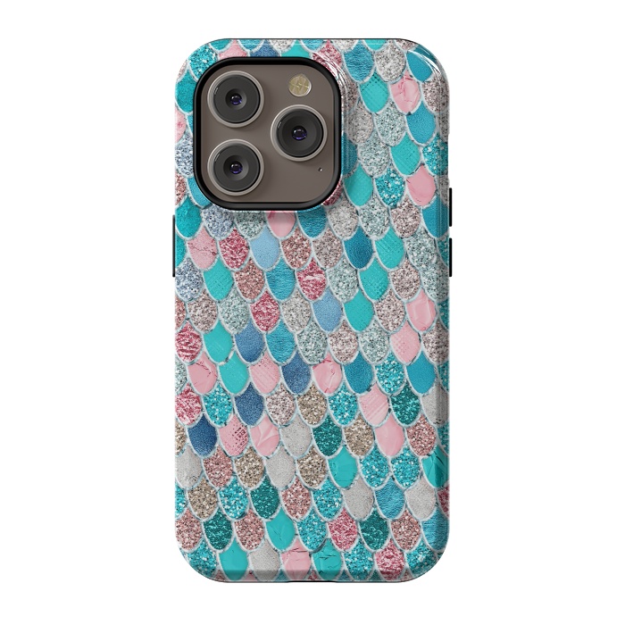 iPhone 14 Pro StrongFit Summer Pastel Glitter Mermaid Scales by  Utart