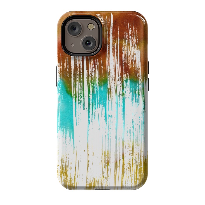 iPhone 14 StrongFit Watercolor Scratches by Creativeaxle