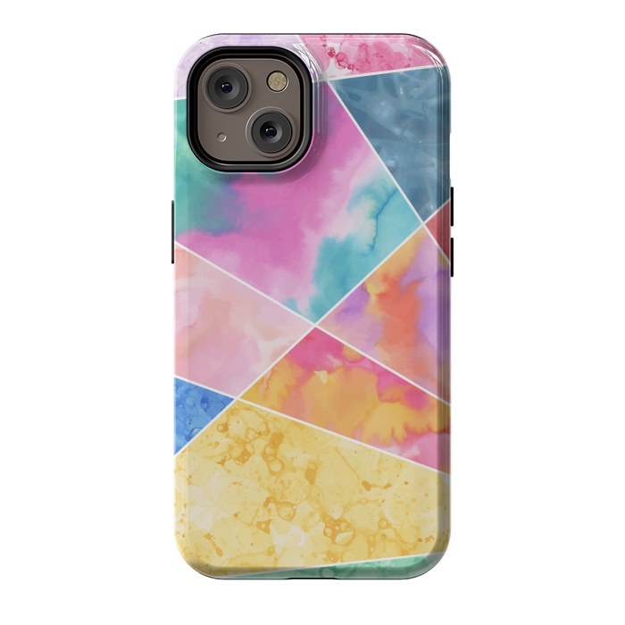 iPhone 14 StrongFit Watercolor Geometric by Creativeaxle