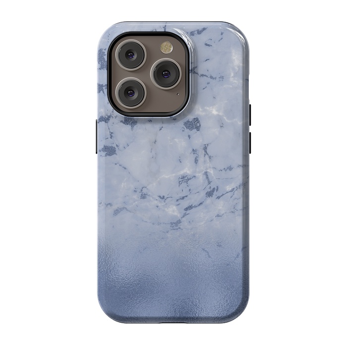 iPhone 14 Pro StrongFit Freshness - Blue Marble Glitter  by  Utart