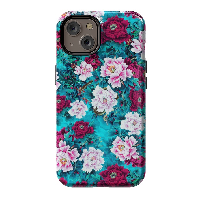 iPhone 14 StrongFit Peonies by Riza Peker