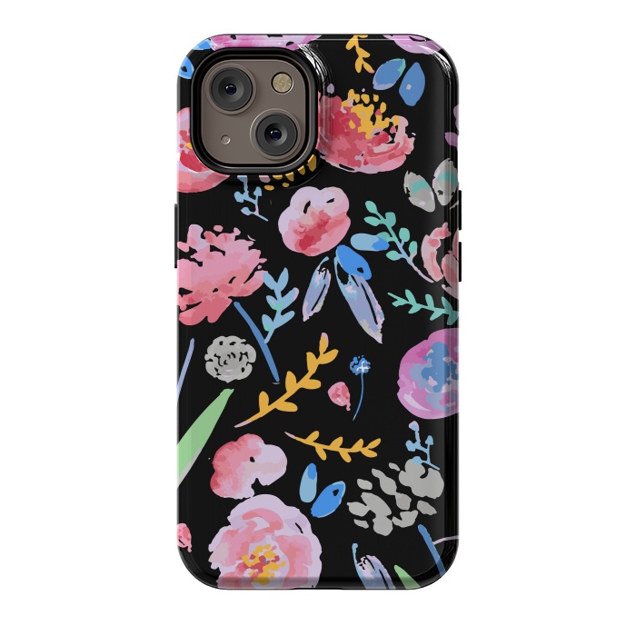 iPhone 14 StrongFit Watercolor Florals by MUKTA LATA BARUA