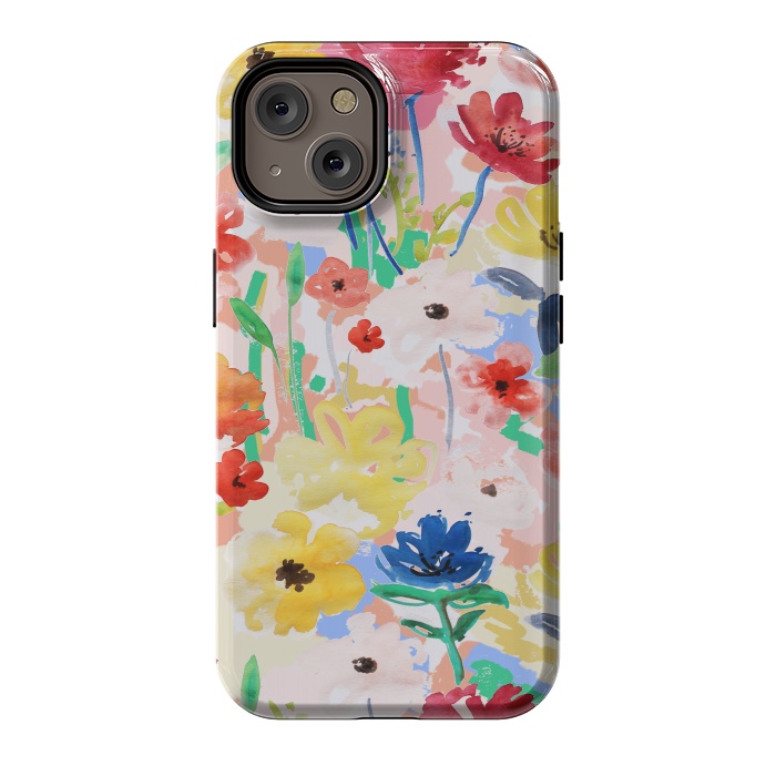 iPhone 14 StrongFit Watercolor Florals 002 by MUKTA LATA BARUA