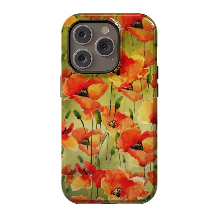 iPhone 14 Pro StrongFit Poppy Fields forever by  Utart