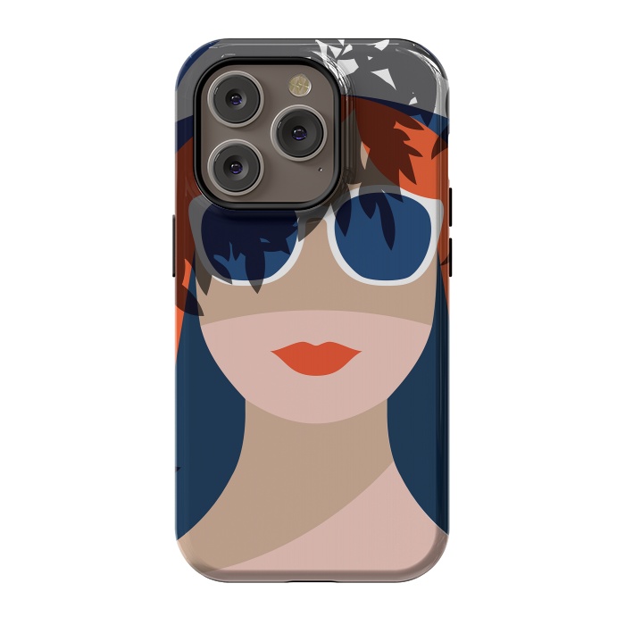 iPhone 14 Pro StrongFit Girl with Sunglasses by DaDo ART