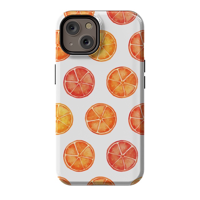 iPhone 14 StrongFit Orange Slices Citrus Print by Becky Starsmore