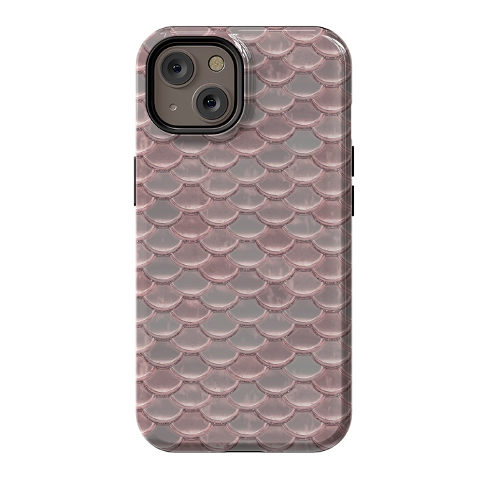iPhone 14 StrongFit Pink Snake Skin by Andrea Haase