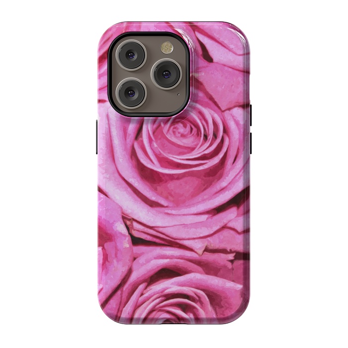 iPhone 14 Pro StrongFit Pink Roses  by Alemi