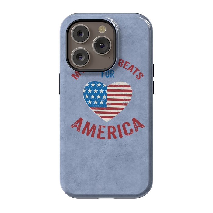 iPhone 14 Pro StrongFit My Heart For America  by Andrea Haase
