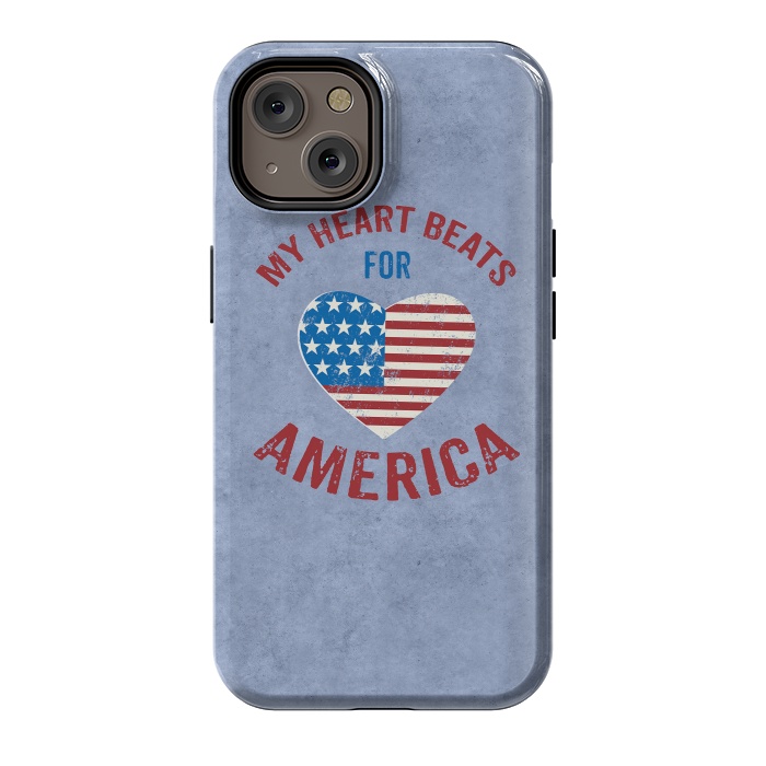 iPhone 14 StrongFit My Heart For America  by Andrea Haase