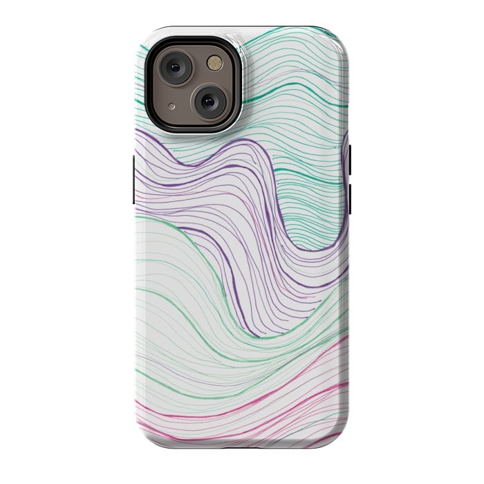 iPhone 14 StrongFit Gentle Waves by Laura K Maxwell