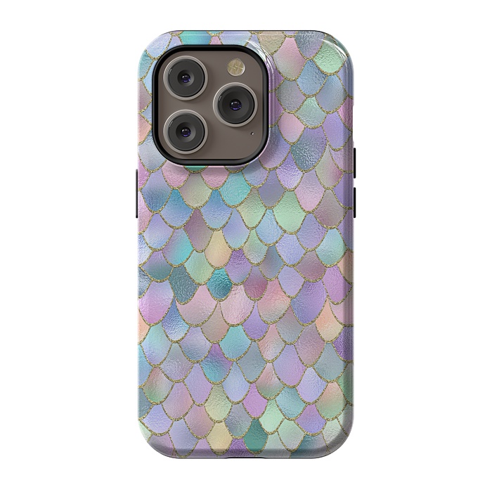 iPhone 14 Pro StrongFit Lavender and Pink Wonky Mermaid Scales by  Utart
