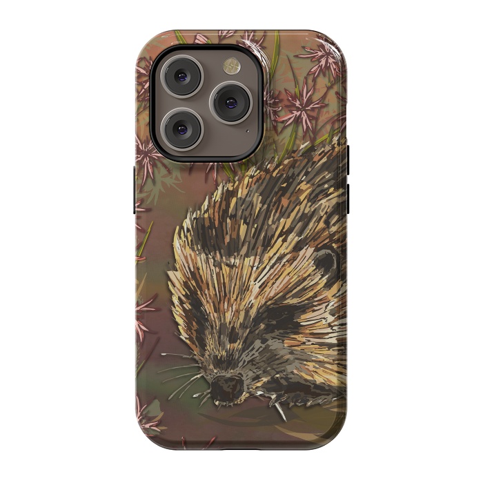 iPhone 14 Pro StrongFit Sweet Hedgehog by Lotti Brown