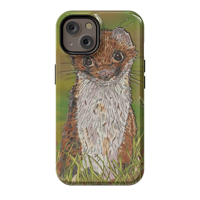 iPhone 14 StrongFit Summer Stoat by Lotti Brown