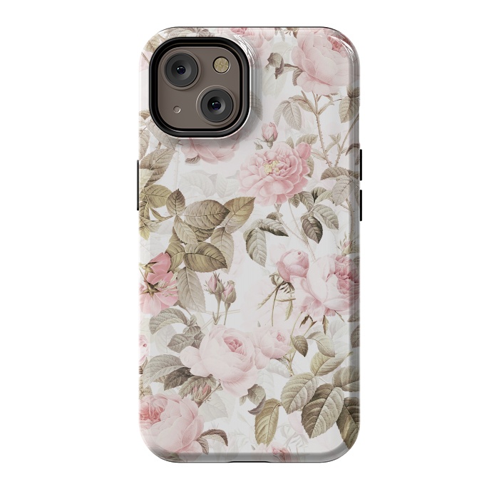 iPhone 14 StrongFit Pastel Vintage Roses by  Utart