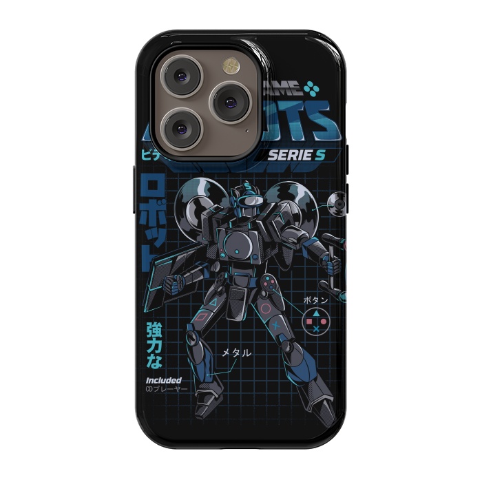 iPhone 14 Pro StrongFit Video Game Robot - Model S by Ilustrata