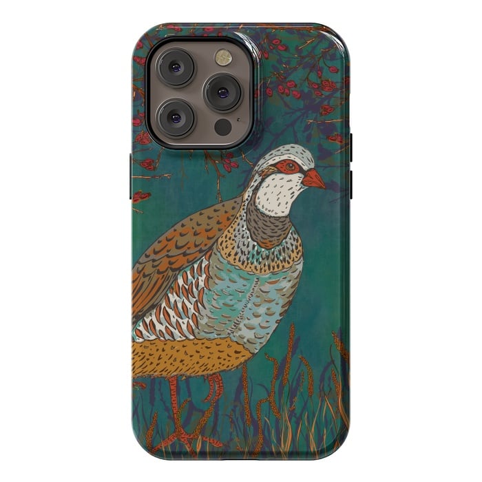 iPhone 14 Pro max StrongFit Partridge by Lotti Brown