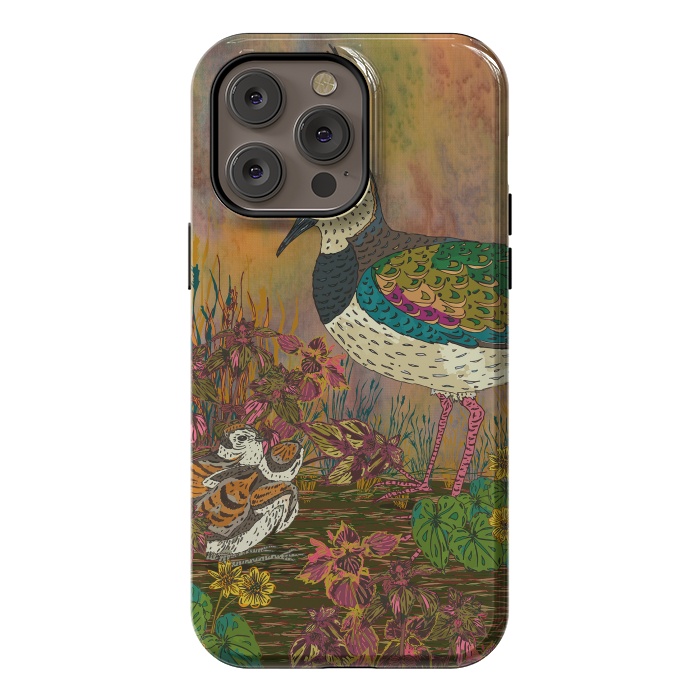 iPhone 14 Pro max StrongFit Lapwing Revival by Lotti Brown