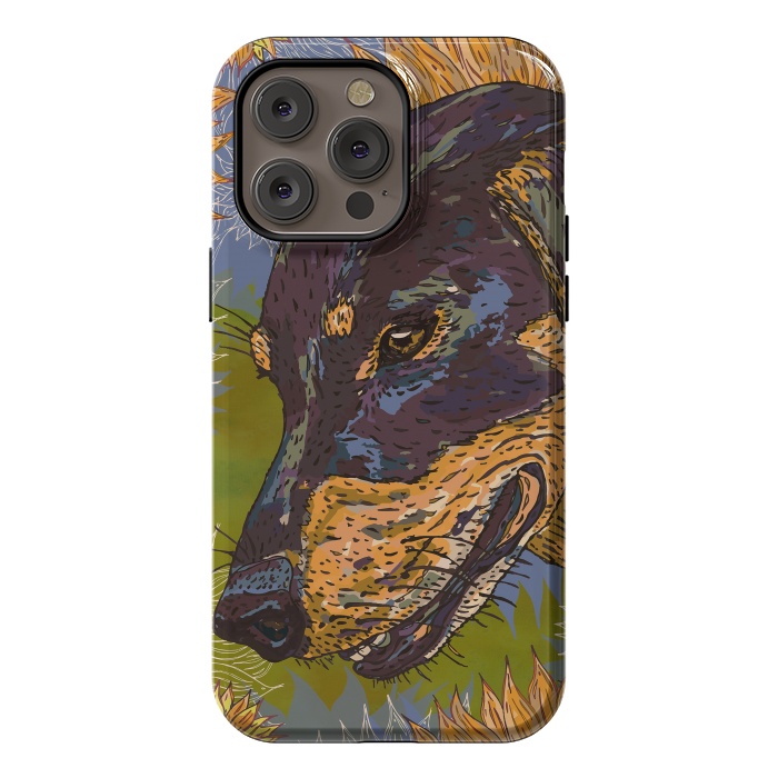 iPhone 14 Pro max StrongFit Dachshund by Lotti Brown
