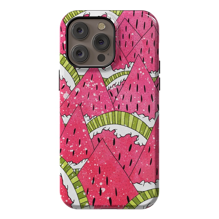 iPhone 14 Pro max StrongFit Watermelon Mountains by Steve Wade (Swade)