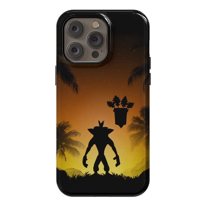 iPhone 14 Pro max StrongFit Protector of the island by Denis Orio Ibañez