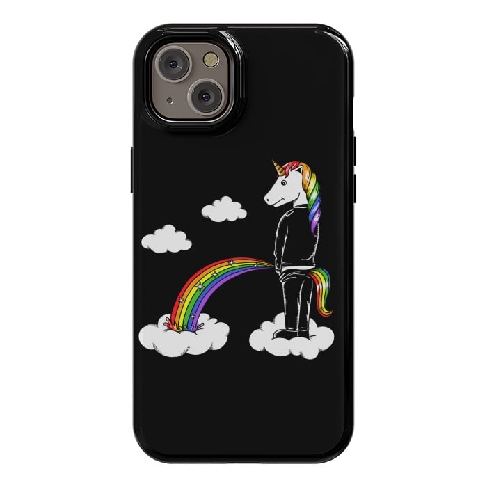 iPhone 14 Plus StrongFit Unicorn Rainbow by Coffee Man