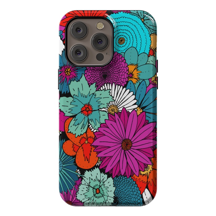 iPhone 14 Pro max StrongFit Bunch of flowers by Steve Wade (Swade)