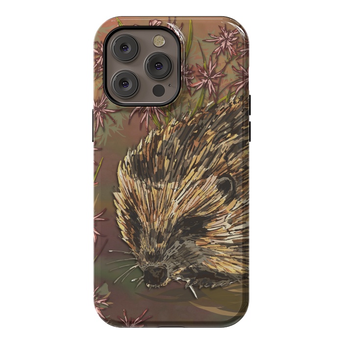 iPhone 14 Pro max StrongFit Sweet Hedgehog by Lotti Brown
