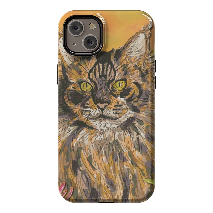 iPhone 14 Plus StrongFit Maine Coon Cat by Lotti Brown